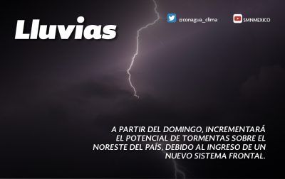 Se prevén tormentas puntuales muy fuertes en Tamaulipas