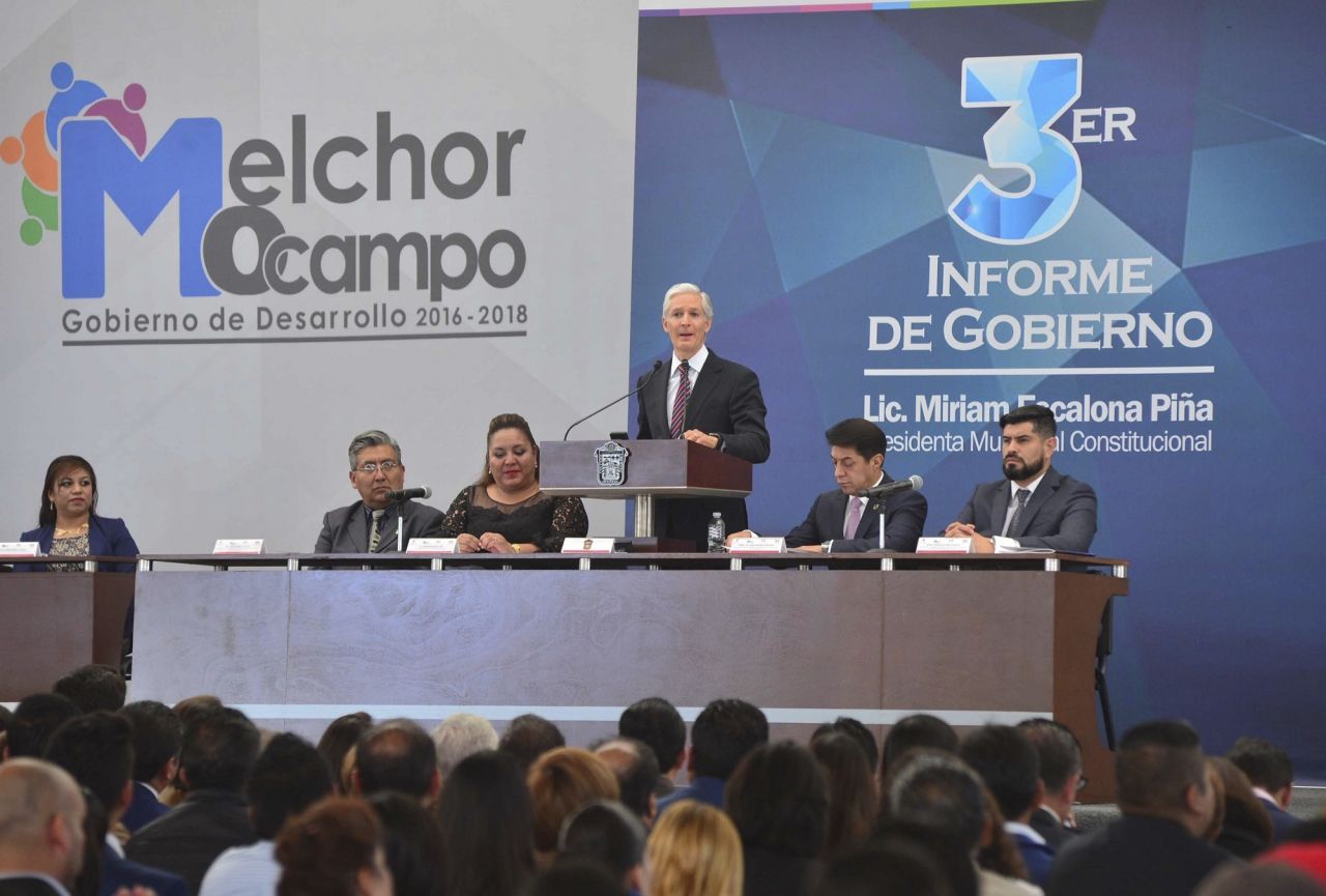 Compromete gobernador Alfredo Del Mazo trabajar sin distinciones políticas con ayuntamientos electos, poderes públicos y federación