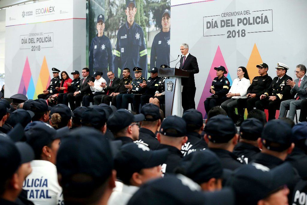 Alfredo del Mazo asegura que en Edoméx se fortalecen las tareas de la policía para ofrecer más seguridad a la sociedad