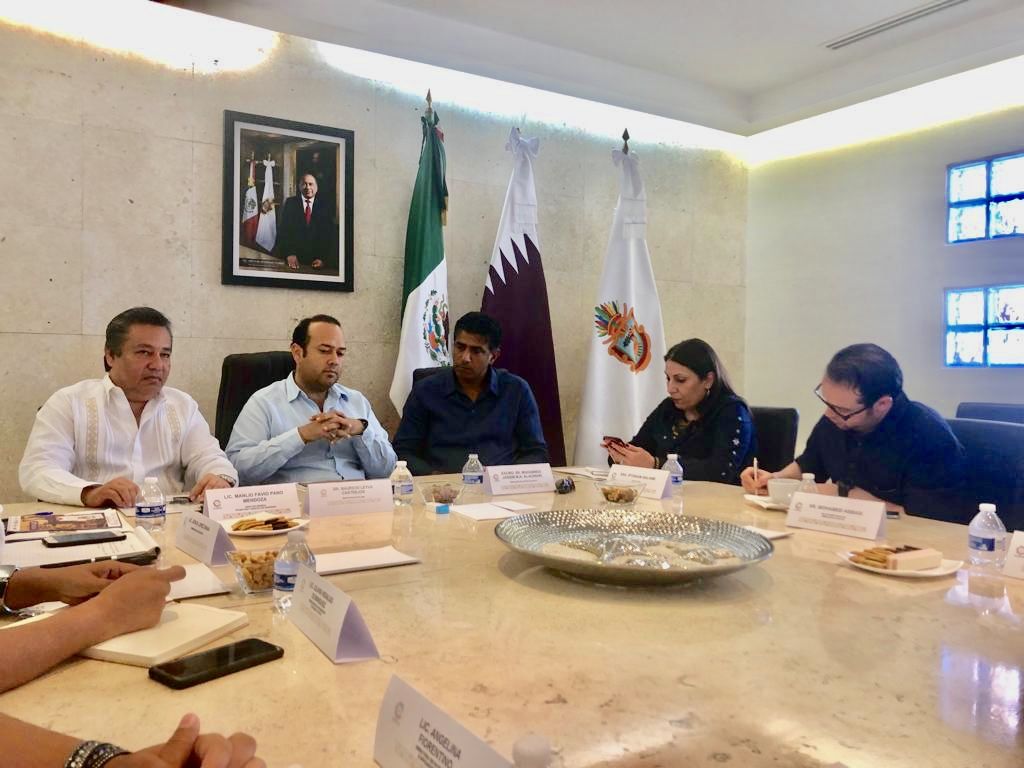 Se reunen funcionarios de Secultura con embajador de Qatar