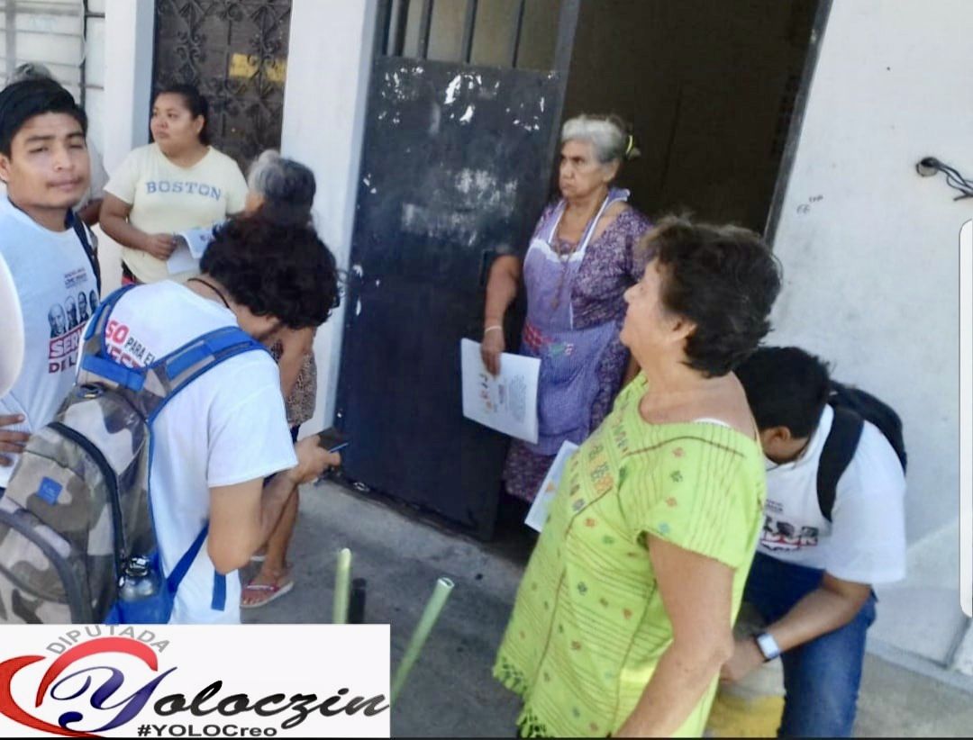 Apoya Yoloczin Domínguez con voluntarios para el Censo de Bienestar en Acapulco 