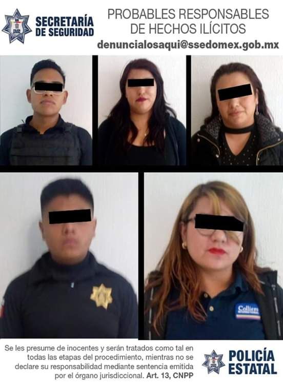 Caen cinco por extorsión en Chimalhuacán; dos son integrantes activos de CUSAEM