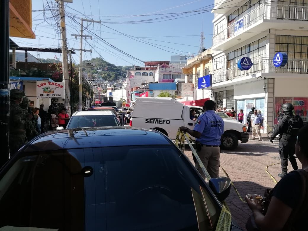 Ejecutan a un hombre a unas cuadras del Zócalo de Acapulco