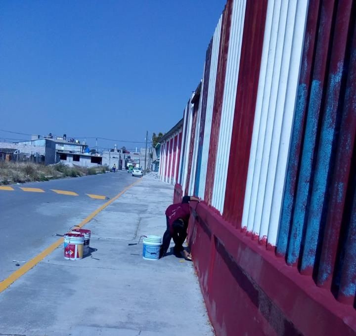 Gobierno  municipal de Chicoloapan implementa trabajos  de  imagen urbana