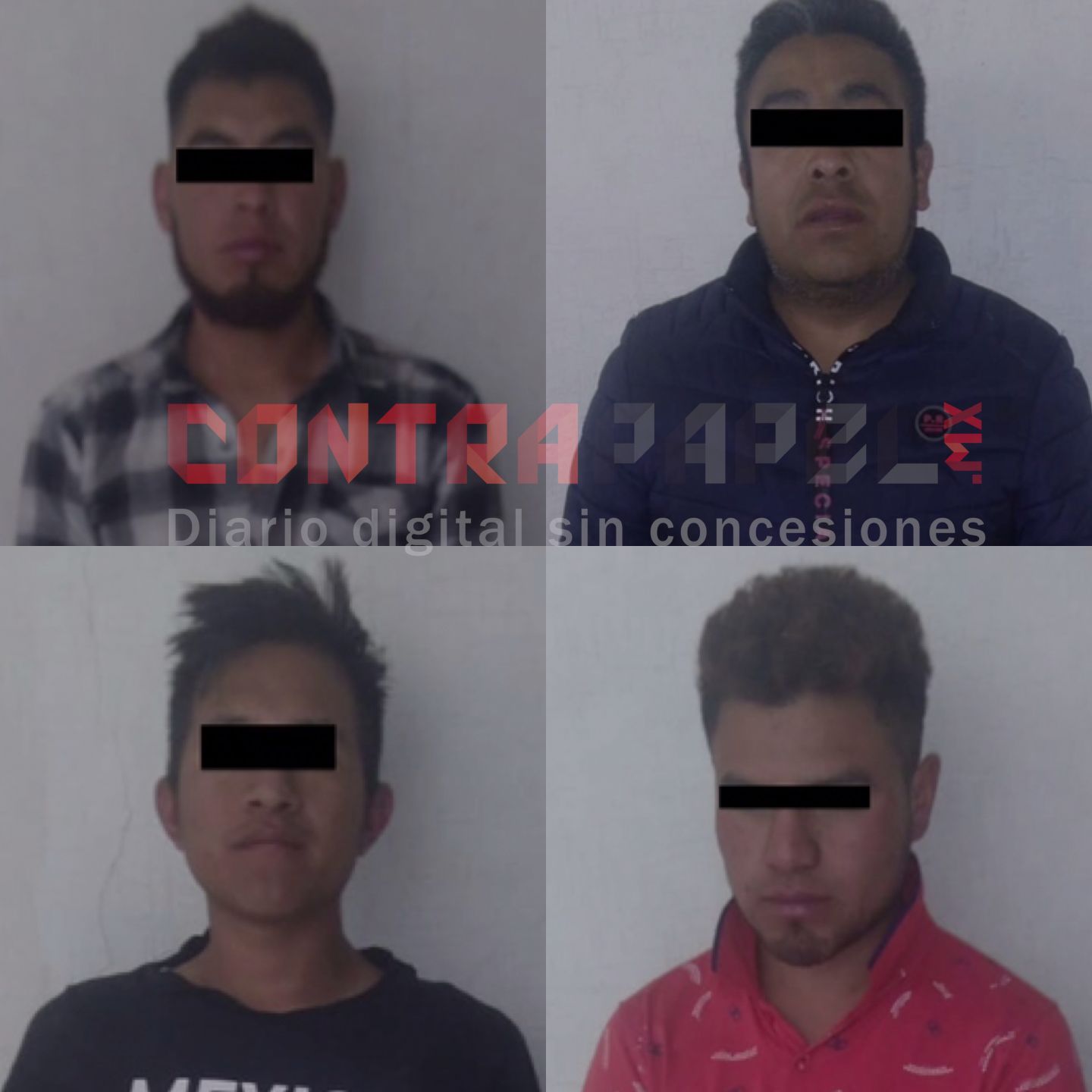 Tras persecución caen cuatro con droga en zona alta de Texcoco 