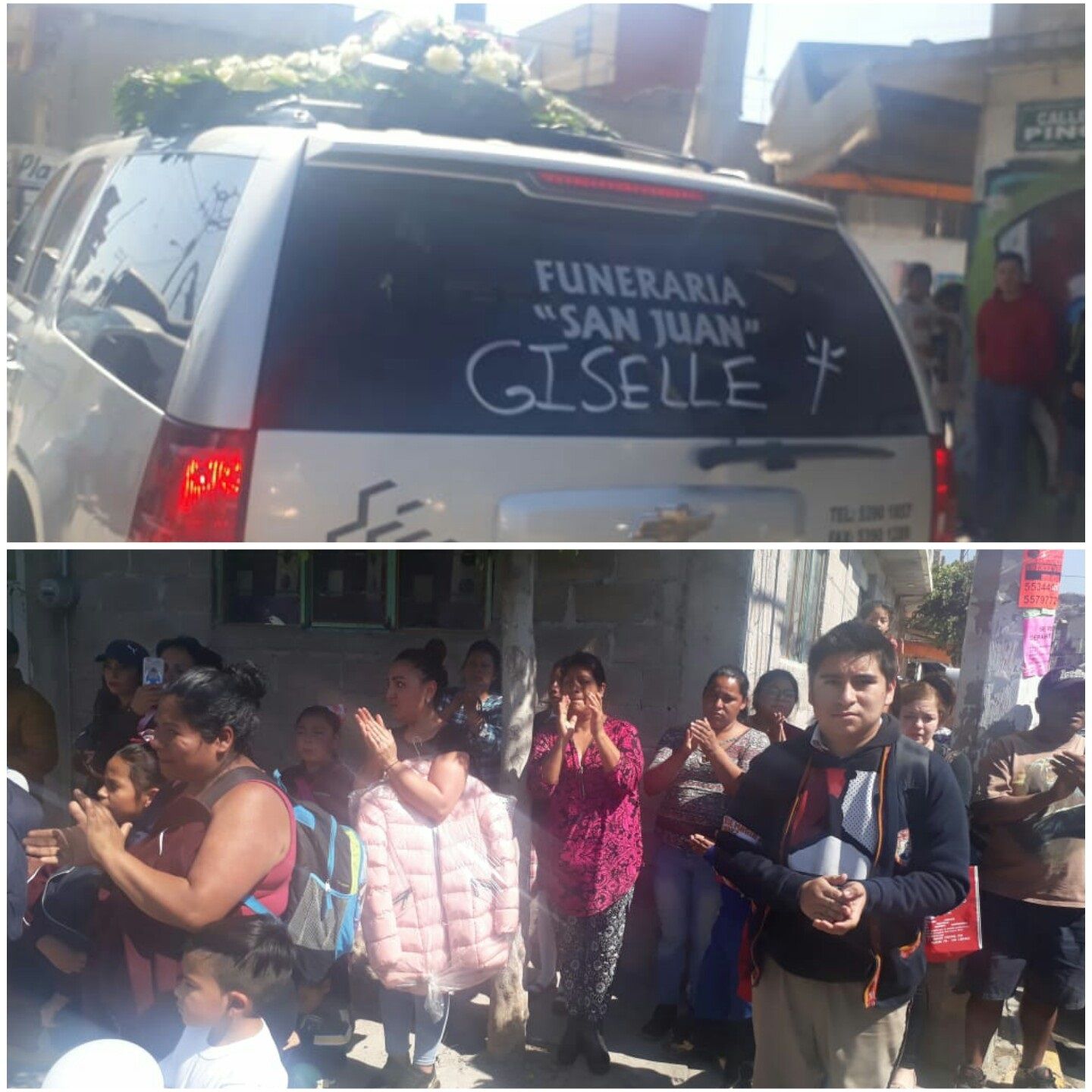Con aplausos despiden a la niña Giselle en Chimalhuacan.
