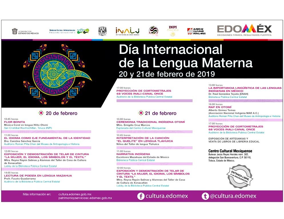 Preparan actividades para el festival del Día Internacional de la Lengua Materna