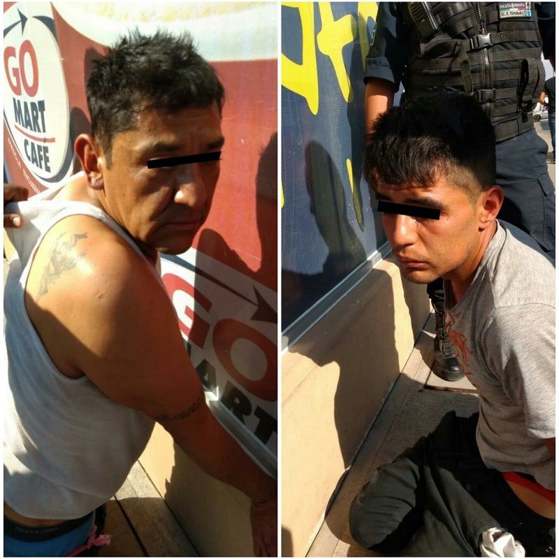 Caen dos presuntos asaltantes  en Tecámac