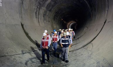 Antes de próxima temporada de lluvias, el Túnel Emisor Oriente: Conagua