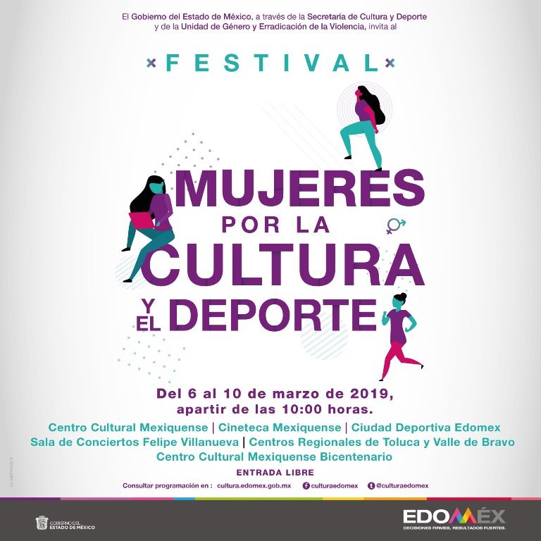 La Secretaria de Cultura festival de las mujeres por la cultura y el deporte