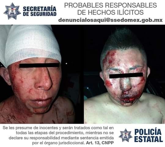 Paliza a presuntos secuestradores en Tecámac 