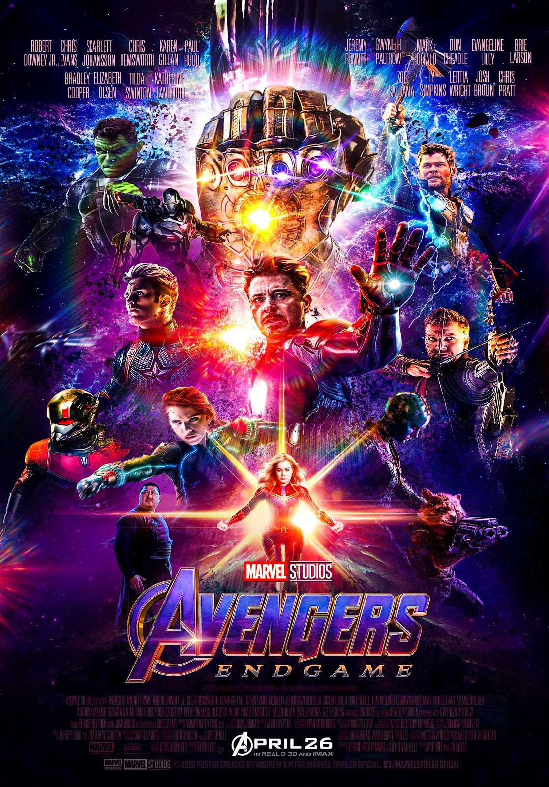 Marvel lanza nuevo tráiler y póster de "Avengers: Endgame"