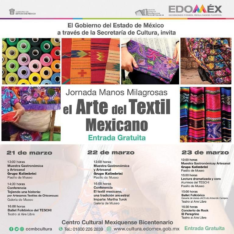 La Secretaria de Cultura promueve Tradición del Textil Mexiquense