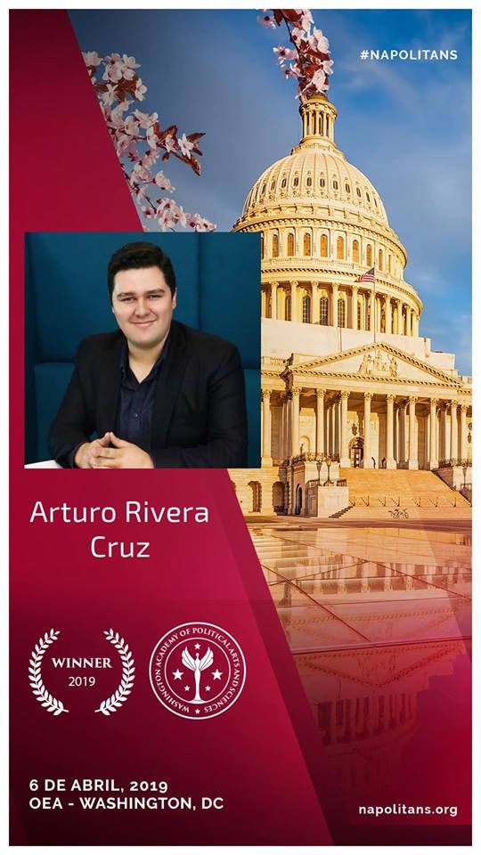 Arturo Rivera Cruz, Joven Hidalguense ganador del Youth Leadership Award en Washington, DC.