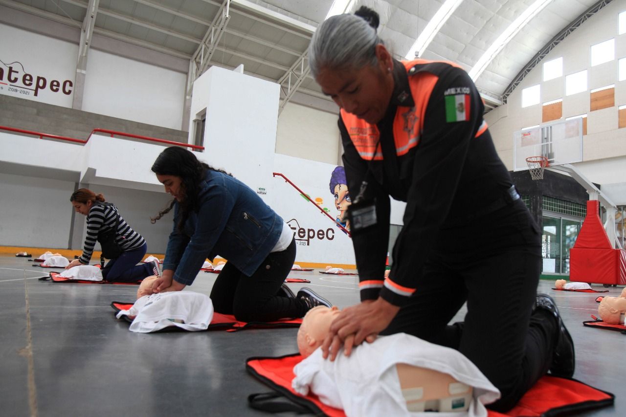 Protección Civil de Ecatepec capacita a 150  ciudadanos en Primeros Auxilios