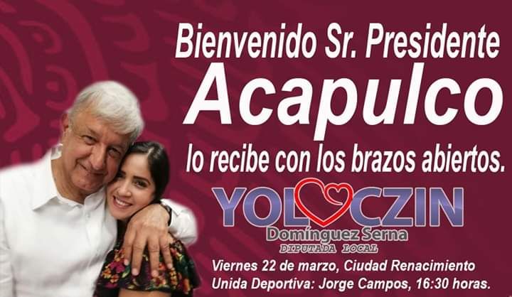 Da Yoloczin Domínguez la bienvenida a López Obrador 