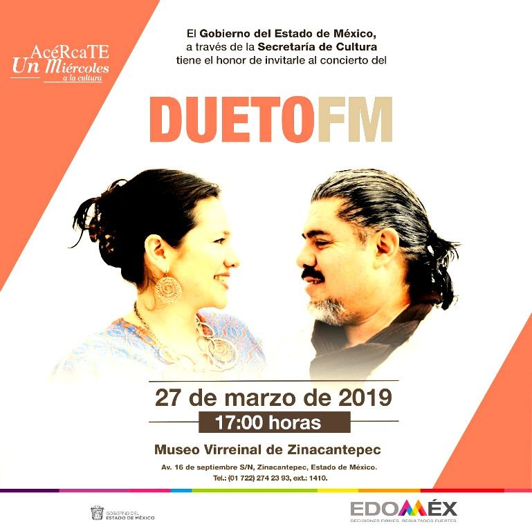 Al Museo Virreinal llega el dueto FM de Zinacantepec