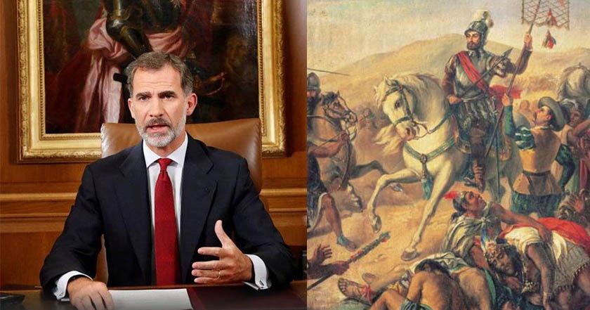 Rechazó Monarquía española disculparse por genocidios y saqueos cometidos en México