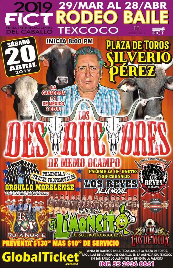 Los Destructores en la Feria Internacional del Caballo Texcoco 2019