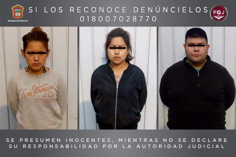 Procesan a tres que fueron grabados atracando combi en Ecatepec