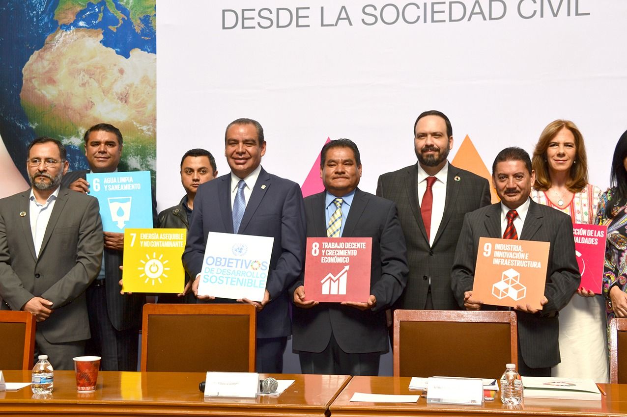 Se adhieren 17 organizaciones de la sociedad civil a los objetivos de desarrollo sostenible de la agenda 2030.