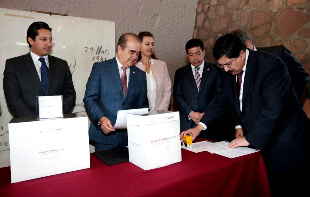 El Ejecutivo Estatal entrega la cuenta pública 2018 a la Legislatura Mexiquense