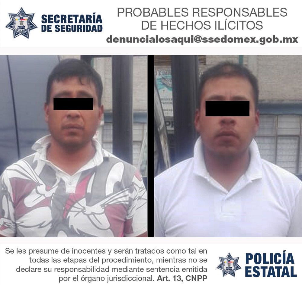 


 

Caen dos presuntos narcomenudistas  en Chimalhuacán