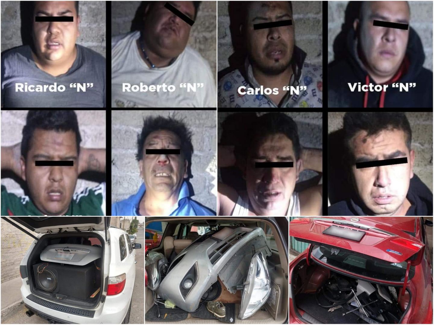 Caen ocho presuntos atracadores y desvalijadores en Edomex
