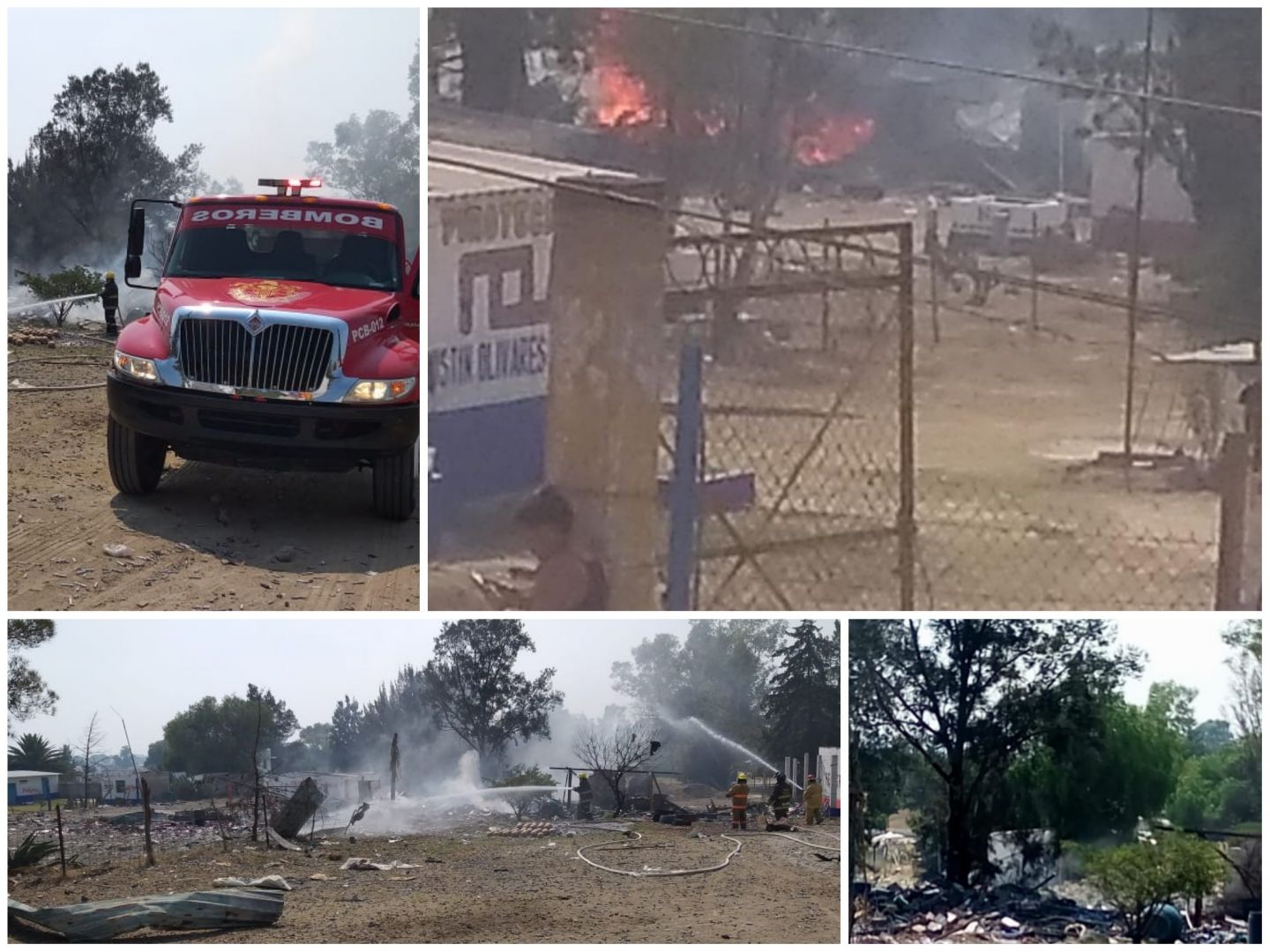 Reportan fuerte explosión en taller de pirotecnia en Tultepec 