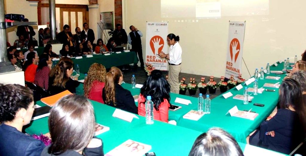 La SEDESEM difunde estrategia Red Naranja entre la sociedad para evitar violencia de género