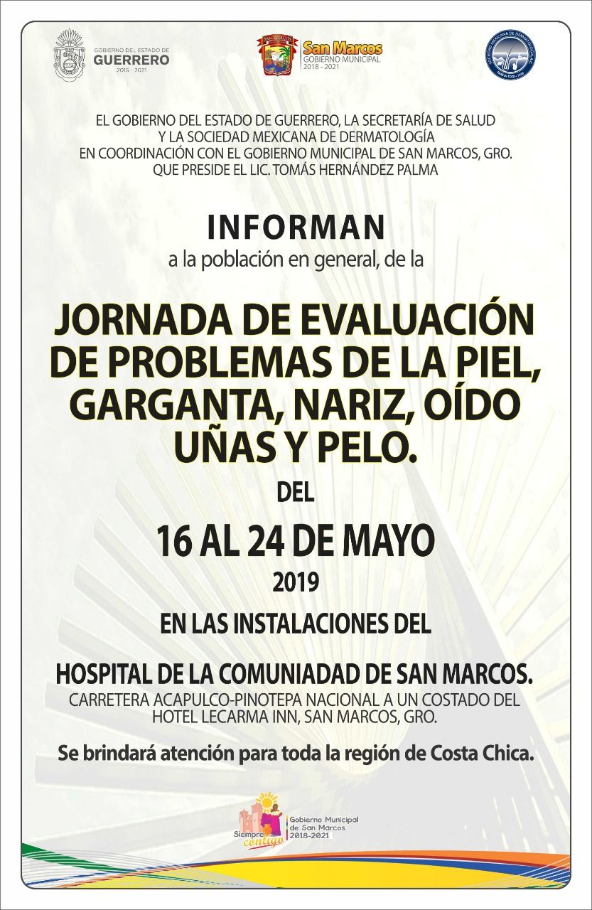 Gestiona Tomás Hernández jornada médica en San Marcos; habrá evaluaciones del 16 al 24 de mayo 
