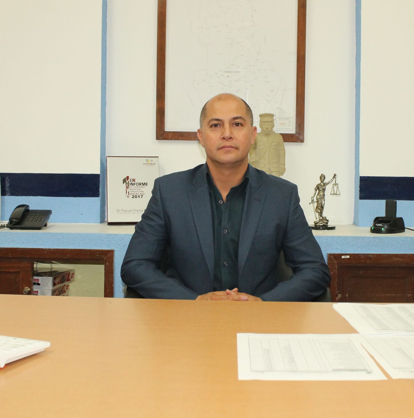 Presentan a nuevo titular de la Secretaria de Seguridad Pública del municipio de Ixmiquilpan Hidalgo. 
