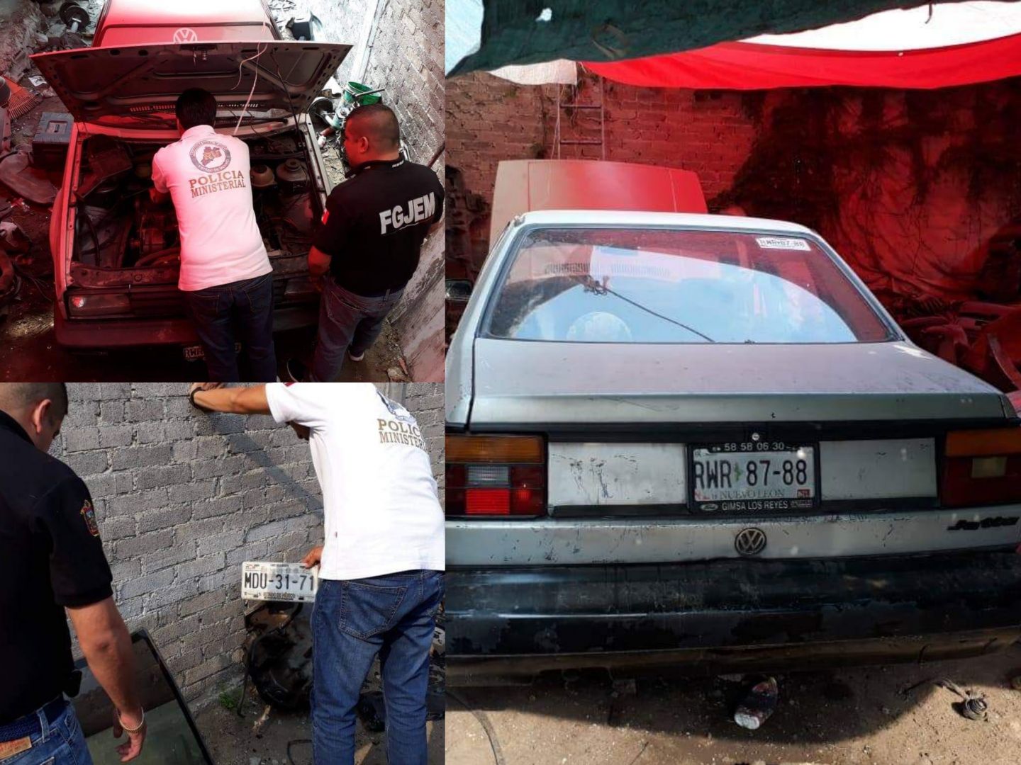 Aseguran bodega usada para desvalijar y almacenar vehículos robados en Chimalhuacán 