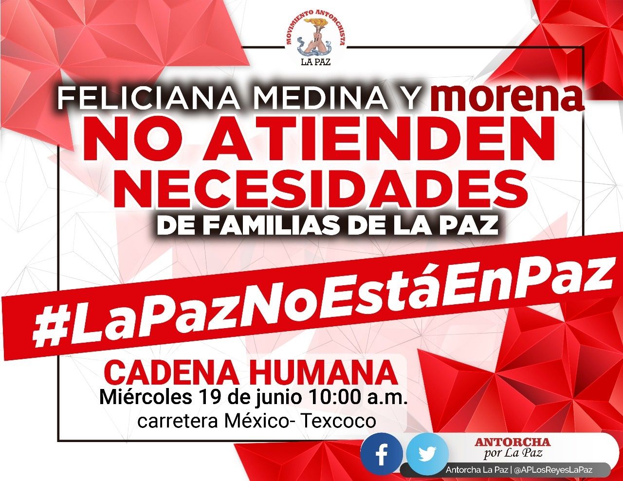 Realizarán protesta contra incapacidad de Feliciana Medina para atender peticiones sociales