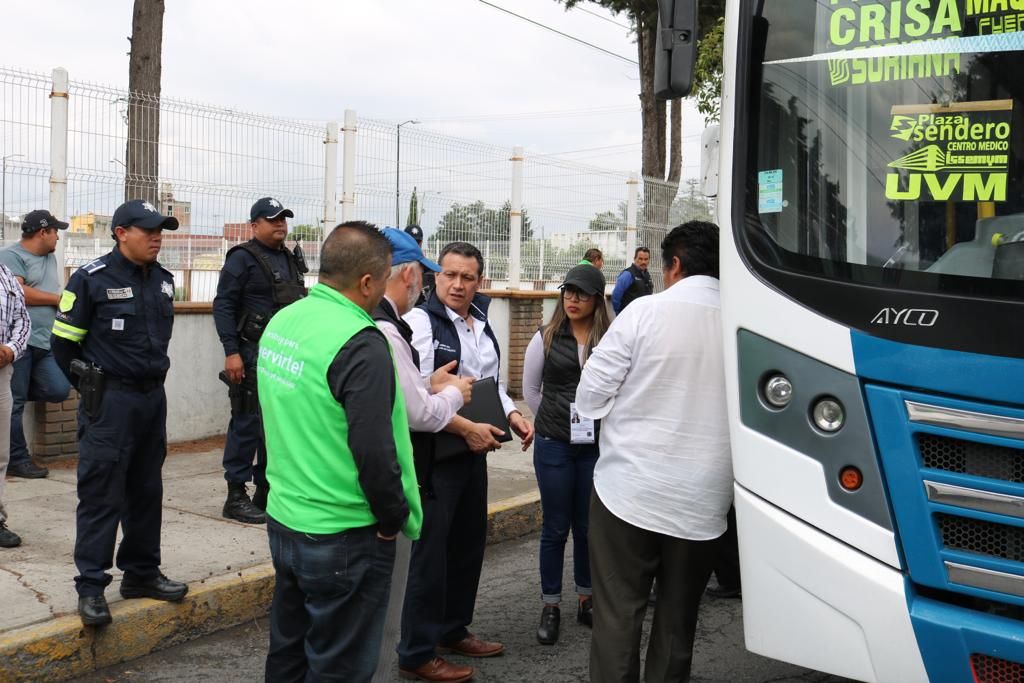 Supervisión constante a transporte público en Edomex