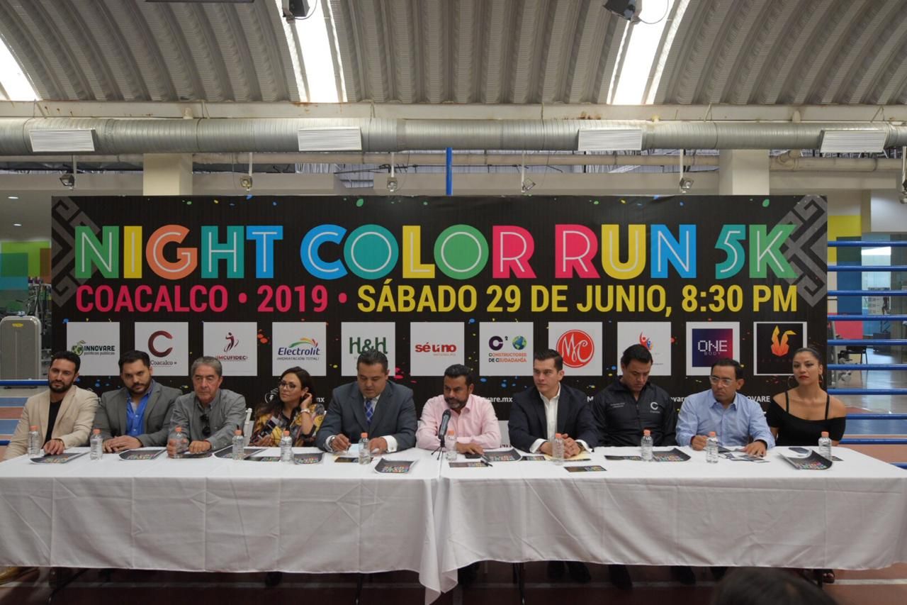 "Fomentaremos la sana convivencia con actividad deportiva’  con la Carrera Nighy Color Run 5K  en Coacalco
