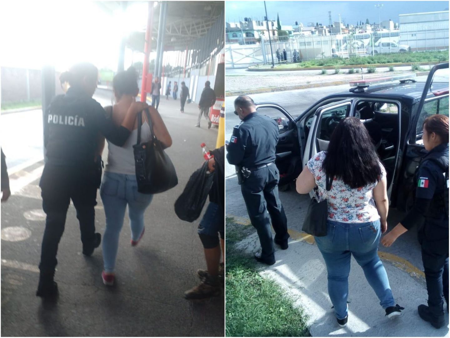Detienen a dos presuntas carteristas en Mexibus de Ecatepec