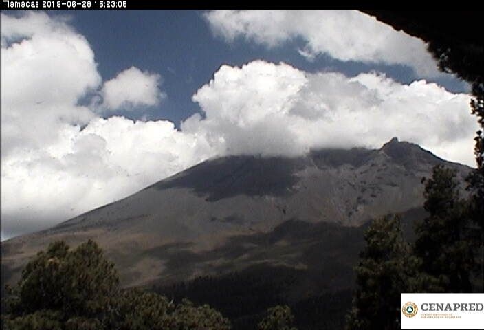 Volcán Popocatépetl continua en semáforo amarillo fase 2