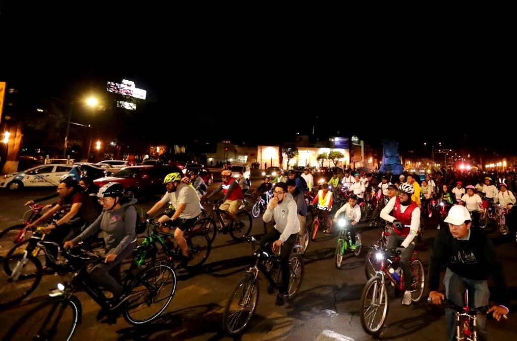 Rodada ciclista nocturna mexiquense