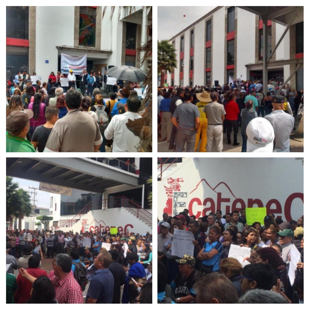Con una manifestación, Octavio Martínez Vargas exigió resultados al Gobierno de Ecatepec