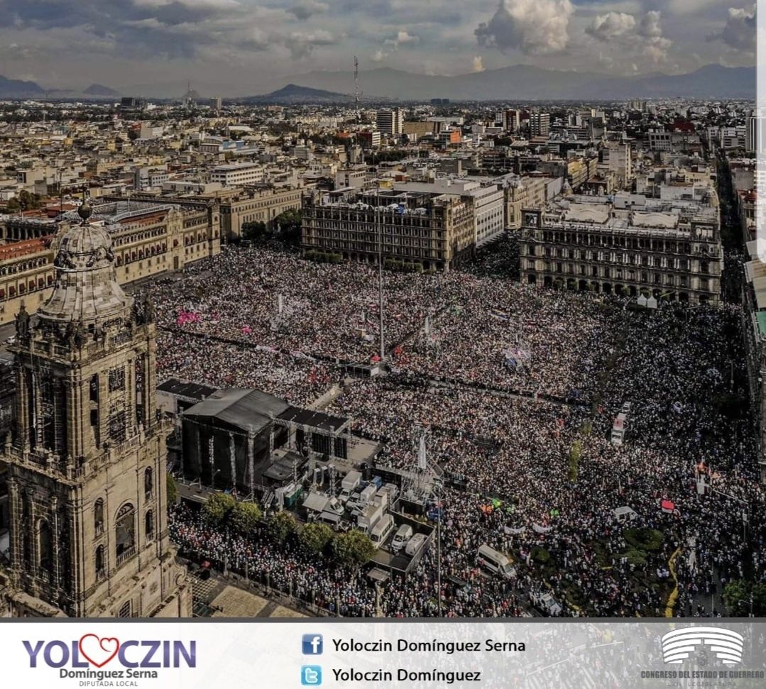 ’Es un honor estar con Obrador’, refiere Yoloczin Domínguez en la CDMX 