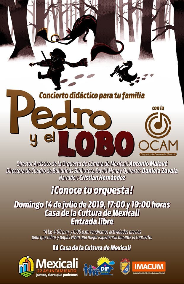 Pedro y el Lobo en Mexicali: Concierto didáctico