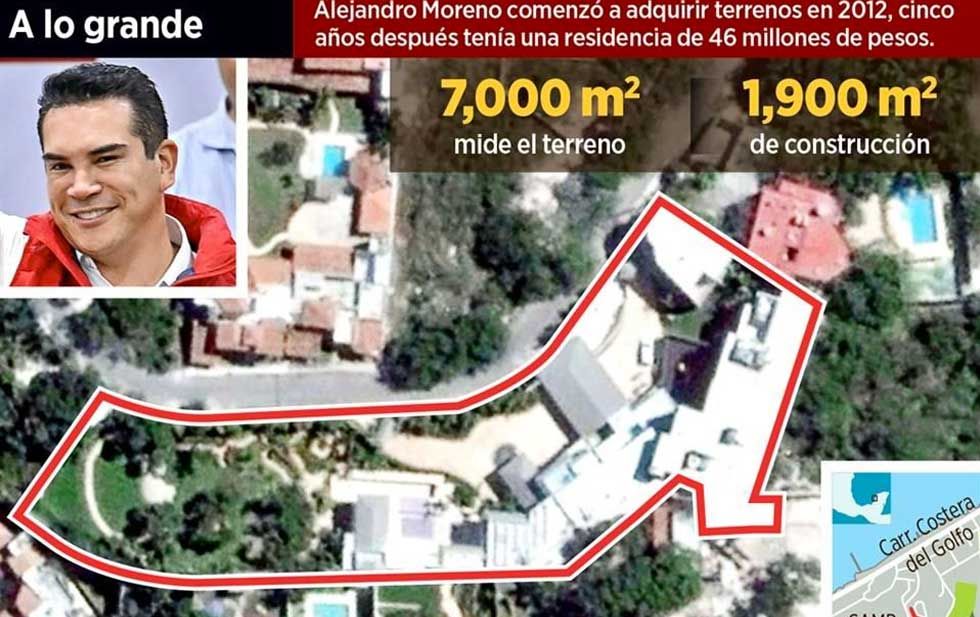 Alejandro ’Alito’ Moreno edifica mansión y no comprueba los ingresos