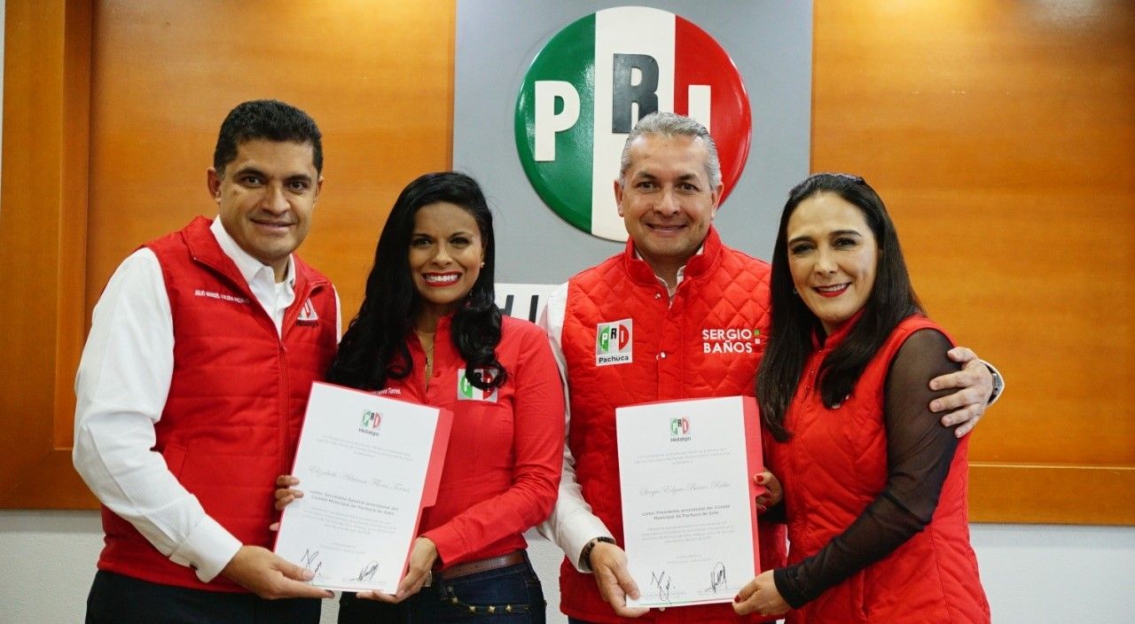 Sergio Baños Rubio (presidente) y Adriana Flores Torres (secretaria general), encabezarán el Comité Directivo Municipal de Pachuca