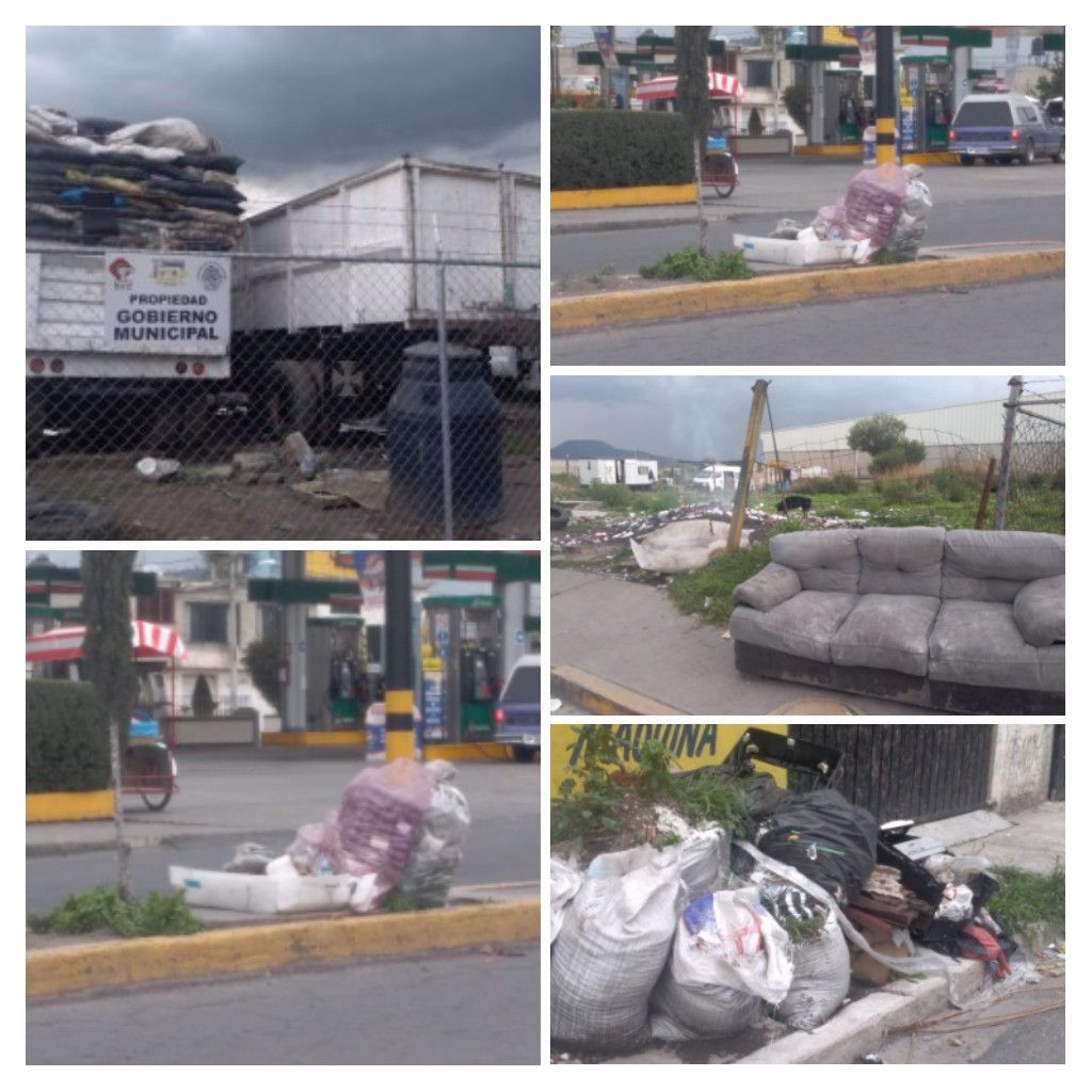 Sin recolección de basura en Valle de Chalco