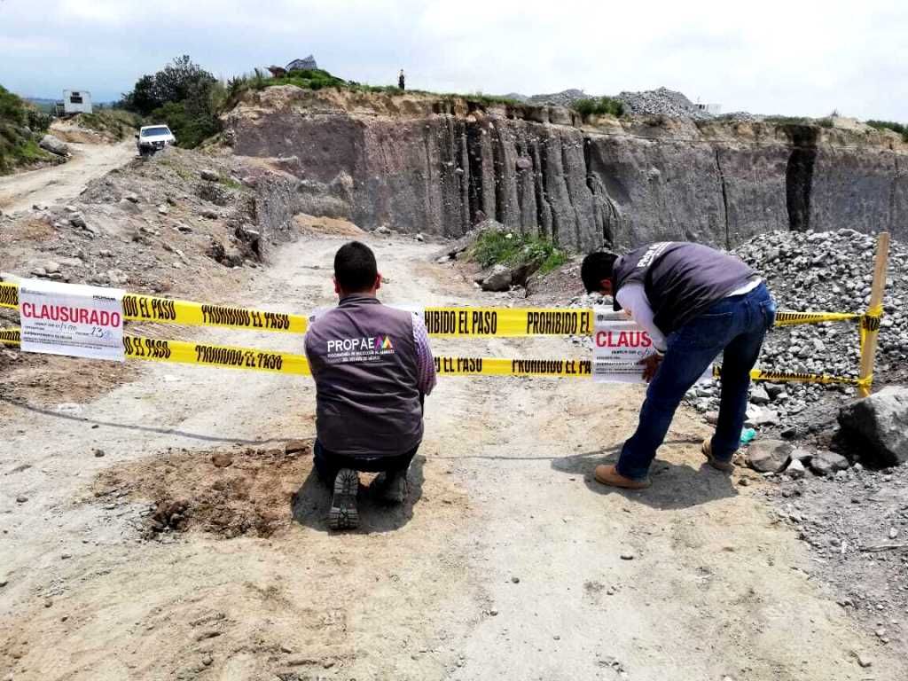 La PROPAEM clausura minas en zona limítrofe al nevado de Toluca