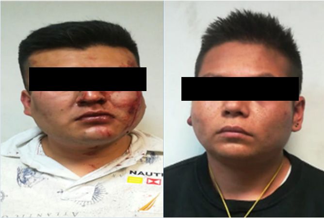 Dos sujetos detenidos por robo con violencia a negocio en #Nezahualcóyotl