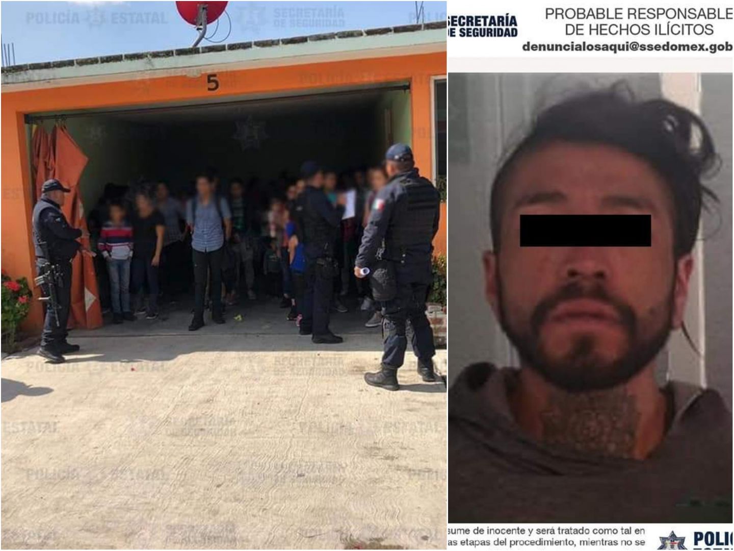 Rescatan 83 migrantes y detienen a "pollero" en hotel de Edomex 
