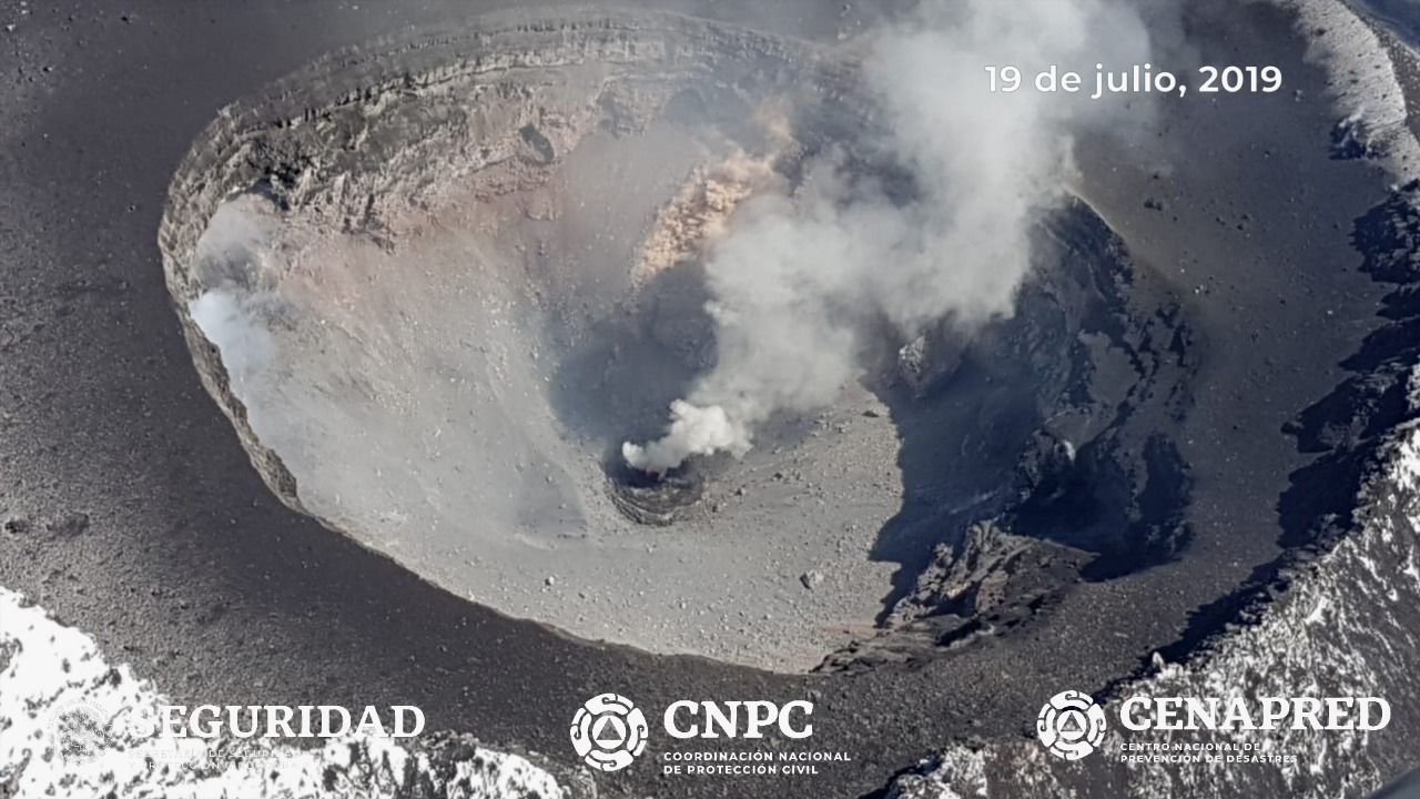 Se identifica la construcción y posible destrucción del domo número 83 del volcán Popocatépetl