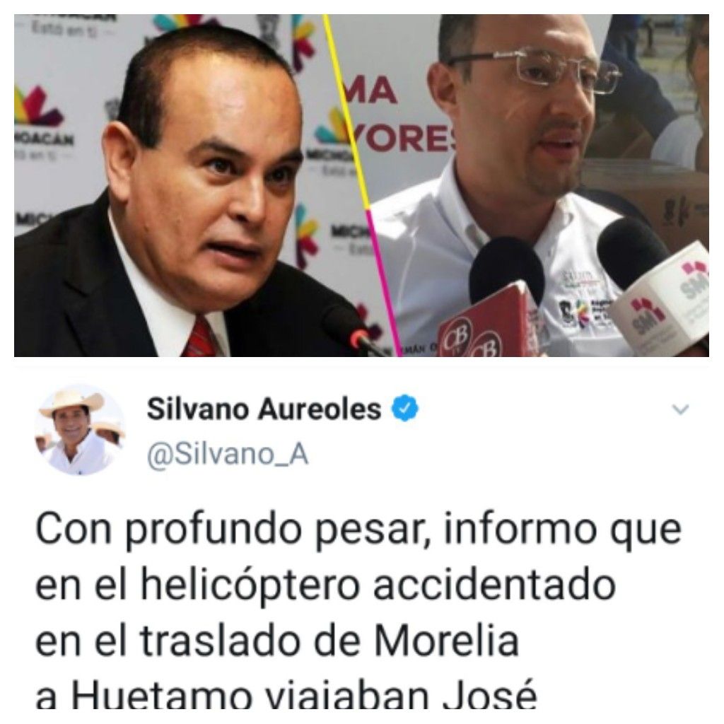 Se desploma helicóptero en Michoacán, mueren Martín Godoy, Germán Ortega y pilotos 